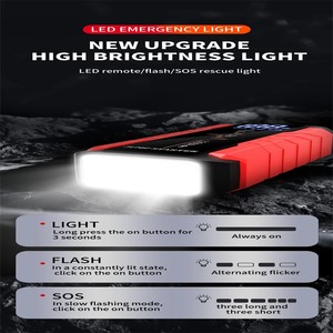 Démarreur de voiture 30000mAh 1200A, Power Bank, Chargeur USB rapide, Lampe LED, <span class=keywords><strong>Booster</strong></span> d'urgence 12V - Product Image 6