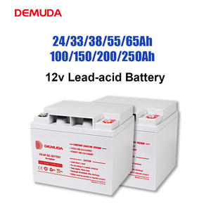 Batteries au gel scellées à décharge profonde Demuda de qualité industrielle 12V 100Ah 200Ah pour appareils électroménagers, stockage d'énergie, micro-réseau solaire - Product Image 1