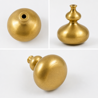 Brûleur d'encens en laiton personnalisé Dunyi en forme de calebasse, poli à la main, sur pied haut, style zen japonais, pour usage domestique