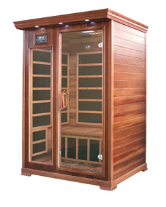 Chất lượng cao Canada <span class=keywords><strong>2</strong></span> CHỖ NGỒI Màu Đỏ Cedar Carbon nóng hồng ngoại xa phòng tắm hơi - Product Image 6