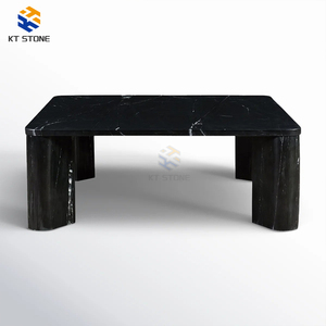 <span class=keywords><strong>Table</strong></span> basse carrée <span class=keywords><strong>de</strong></span> style nordique en marbre fin, pieds en métal légers, <span class=keywords><strong>table</strong></span> centrale peu encombrante pour condo, studio, salon - Product Image 5