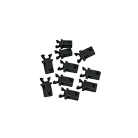 Interrupteur de verrouillage à ressort en métal de type poussoir (noir 6V) pour portes d'armoire et de poubelle pour un accès pratique et pratique