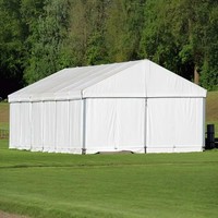 Carpa para Eventos y Bodas Pequeña, Estructura de Aluminio Resistente, para Exteriores, con Capacidad para 100 Personas, con Paredes Lisas