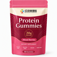 Gummies protéinés véganes à marque privée, sans gluten, emballage personnalisé, fabricant de compléments alimentaires OEM ODM pour les marques