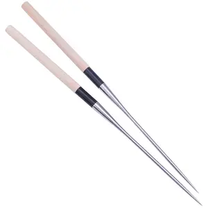 304 paslanmaz çelik çubuklar japon restoran Sashimi çubuklarını suşi Chopstick ahşap saplı