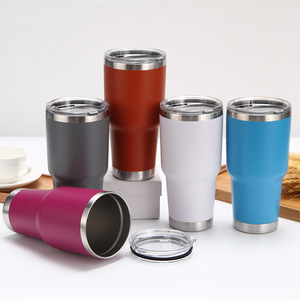 Stainless Steel Tumbler 304 <b>Large</b> Capacity Portable Travel <b>Cup</b> With Lid For Home Car Office Outdoor Use - Product Image 1