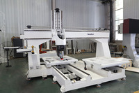 Machine de routeur CNC industrielle robuste à 5 axes Double Table 5 axes fraiseuses CNC pour moule à bois EPS