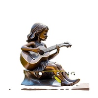 Statue promotionnelle de danseuse de ballet pour décor carré Sculpture de danse personnalisée Statue féminine dansante grandeur nature en bronze