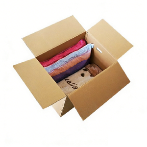 Scatola di Cartone Pieghevole Spessa per Logistica, Grande e Resistente con Maniglie, per Conservazione <span class=keywords><strong>Vestiti</strong></span> e Traslochi - Product Image 3