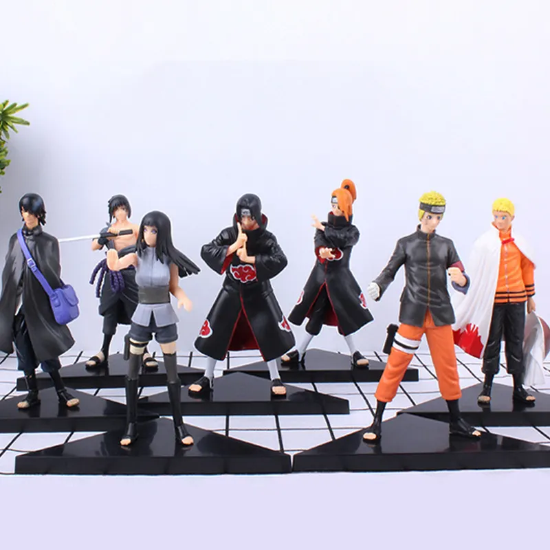 Новинка 2021, фигурка Саске, деидара Хината, Гаара, фигурки четырех поколений, декоративные модели, игрушки, аниме экшн-куклы из ПВХ