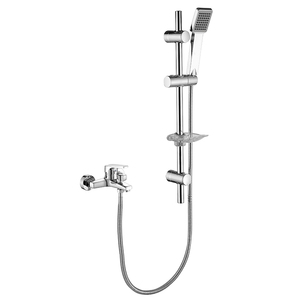 Mitigeur de douche mural thermostatique en laiton et acier inoxydable avec fonction pluie pour salle de bain - Product Image 2