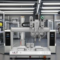 Venta al por mayor de alimentación automática de eje giratorio soldadura por puntos máquina de soldadura de arrastre escritorio 4 ejes robot de soldadura