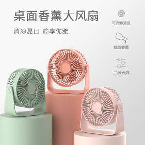 ฟรีพัดลมตั้งโต๊ะอโรมา มินิ ยูเอสบี เงียบสงบ ใช้ในบ้านสำนักงาน - Product Image 5