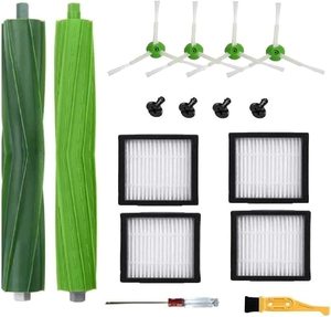 Accessoires de remplacement pour <span class=keywords><strong>aspirateur</strong></span> robot <span class=keywords><strong>IRobot</strong></span> Roombas Combo I7 I7+ : brosses principales, serpillière, sac à poussière, brosse latérale, filtre - Product Image 1