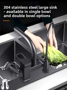 Mobile da Cucina Modulare per Esterni in Acciaio Inox 304 con Fornello Integrato e Armadietto Portaoggetti, Design Semplice per Piccole Abitazioni Personalizzate - Product Image 3