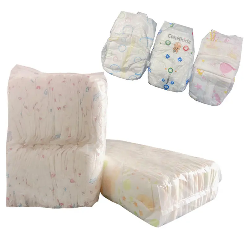 China Wholesale Grade B Rejected Diapers Mass Stock Fast Delivery Disposable Infant Baby Diapers In Bales