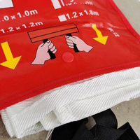 Couverture de sécurité anti-feu 1m x 1m pour la maison, l'extérieur et la voiture