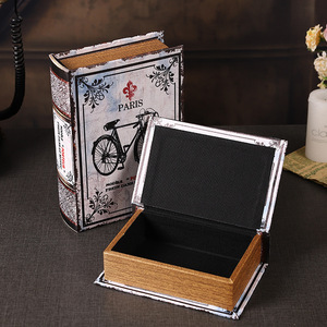 Mystic Arts Beach Bike <b>Book</b> <b>Box</b> Wooden Decorative Storage <b>Box</b> For Living Room Home Decor - Product Image 4
