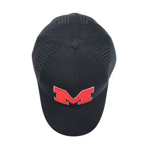 Casquette de baseball pour homme personnalisée de qualité supérieure à 6 panneaux avec trous perforés au laser pour une tenue quotidienne extérieure imperméable et respirante - Product Image 5