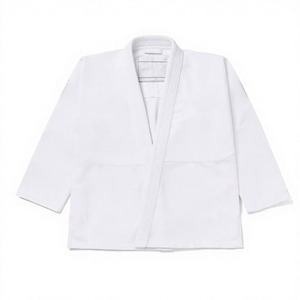 Weißer 100% Baumwoll-BJJ-Gi Judo-Kimono Kampfsport-Uniform mit Individuellem Logo OEM ODM Geringe Mindestbestellmenge Direktvertrieb ab Werk - Product Image 2