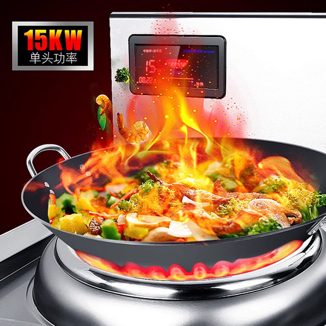 Umaister Electric Commercial Induction Cooker Dual Function (Frying Warming) 15000W High-Power Large-Pot Cooker for Restaurants