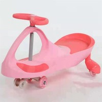 Voiture à bascule pour enfants, voiture à bascule en plastique pour enfants, voiture à bascule pour bébés de 1 à 3 à 6 ans, roues silencieuses omnidirectionnelles, anti-basculement