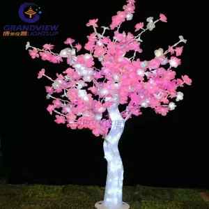 Factory Hot Sale LED Crystal Artificial ABS Tree Light For Garden Festival Decoration