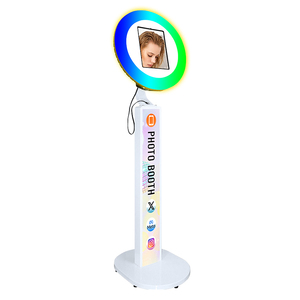 Photobooth portable RGB Roamer 10.2 11 12.9'' pour iPad, coque de photobooth, support ovale à LED, support de kiosque, plaque frontale - Product Image 3