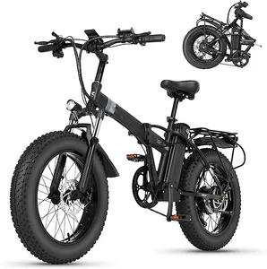 门到门ADO自行车Shimano 7速电动自行车自行车电动山地折叠Ebike 1000w电机框架动力电池