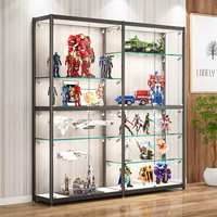 Vitrine en verre minimaliste moderne pour modèles Lego et figurines d'action pour la maison Solution de stockage de salon