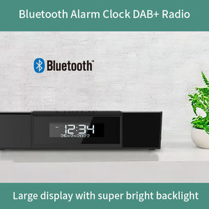 Nouvelle <span class=keywords><strong>radio</strong></span> domestique numérique haute sensibilité grise avec haut-parleurs stéréo Nouveau pour Grand Noma Ce LCD FM Sonos White Noise Speaker Ltd. - Product Image 2