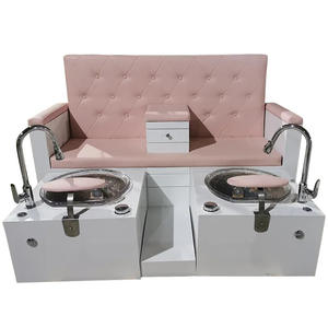 Venta caliente de lujo nuevo cómodo spa de masaje de pies Silla de pedicura de doble Plaza con fregadero - Product Image 5