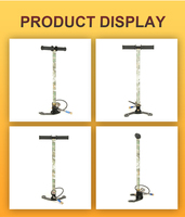 TUXING New Style OEM CE Camo Three Stage 300Bar 30Mpa 4500Psi Household Hunting High Pressure Car Tire Air Inflatable Hand Pump