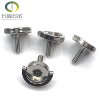 Vis à dégagement rapide en acier inoxydable 304 1/4, anneaux de serrage manuel, finition oxyde noir, matériau nylon et nickel