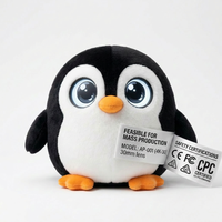 Peluche électronique IA Pingouin Mignon, Recharge USB-C Rapide, Batterie Longue Durée, Recherche Web Multilingue, Faible MOQ, OEM ODM Disponibles