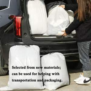 Bolsas de Basura Ultra Resistentes de PE con Cordón, Blancas con Aroma a Lavanda, Reciclables, Desechables, Diseño Moderno para el Hogar - Product Image 3