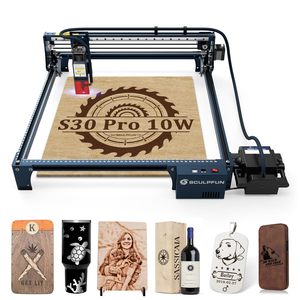 Sculpfun S30 Pro 10 Wát Laser Engraver với không khí hỗ trợ Diode Lazer Máy khắc cho gỗ da Acrylic - Product Image 1