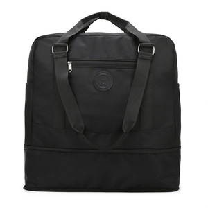 Sac de voyage pliable et imperméable à roulettes, grande capacité, léger, pour la gym, style décontracté, avec fermeture éclair, idéal pour le week-end - Offre Spéciale - Product Image 4