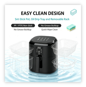 Friteuse à air <span class=keywords><strong>de</strong></span> 4,5 L : Choisissez le modèle visible ou non visible – Sélection flexible pour votre marché - Product Image 4