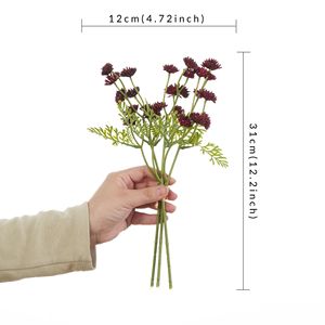 Yapay Euphrasia-düğün, ev, masaüstü merkezi dekorasyon-bakım gerektirmeyen-dayanıklı plastik çiçek kombinasyonu - Product Image 2