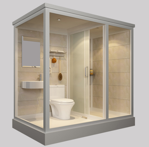Unité de salle de bain complète préfabriquée, salle de bain intégrée, salle de bain modulaire pour le glamping - Product Image 4