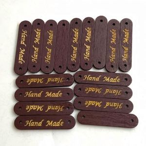 Letreros de Madera Ovalados Largos Hechos a Mano, Personalizados con Grabado Láser, Accesorios Creativos DIY, 50 Piezas por Paquete - Product Image 4