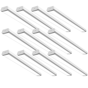 Barre lumineuse LED linéaire 5000K blanc froid IP44, montage en surface, corps en plastique pour éclairage de plafond de cuisine - Product Image 2