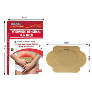 Absinthe Herbal Auto-Chauffant <span class=keywords><strong>Palais</strong></span> Chaud Froid et Chaud Abdominal Femme Soins Menstruels Corps Patch 6 Pièces Sûr - Product Image 3