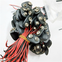 Konektor Baterai 9V dengan Kabel Daya, Penjepit Baterai DC9V, Kontak 15cm