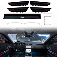 Kit d'éclairage d'ambiance LED 23 couleurs pour Land Rover Range Rover Velar 2017-2025, contrôle par écran et application, effet météore, Plug & Play