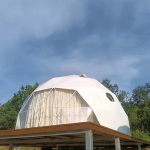 Tenda Bingkai Jernih Kolam Renang Penutup Tenda Harga Murah Luar Ruangan Hijau Igloo Dome Tenda Camping Keluarga