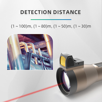 ZhongAn S350HS Tipo de linterna Instrumento de telemetría de metano láser CH4 LEL EX Detector de gas Uso a larga distancia