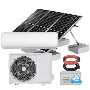 Cliatiseur solaire AC tenaga surya energi baru 7000BTU/0,5 HP 48v off grid dc airco untuk industri Hotel Perdagangan Rumah Tangga