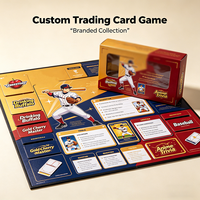 Jeu de cartes à collectionner personnalisé avec impression de marque, sur le thème de Buffalo Gold Cherry Master Baseball Anime Trivia, avec boîte